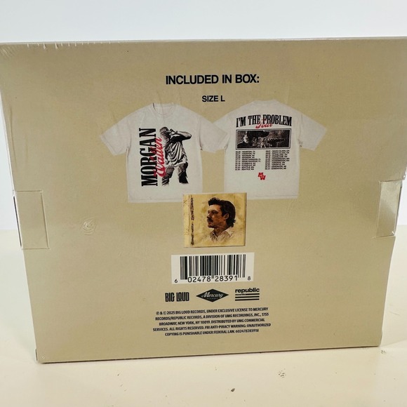 Morgan Wallen -I'm The Problem- Target‎ Exclusive CD With Fishing ID+Tour Tee - Picture 6 of 6